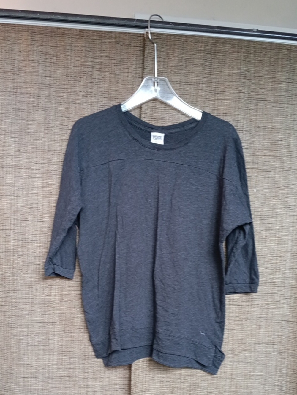PINK Victoria's Secret Charcoal Gray Tee